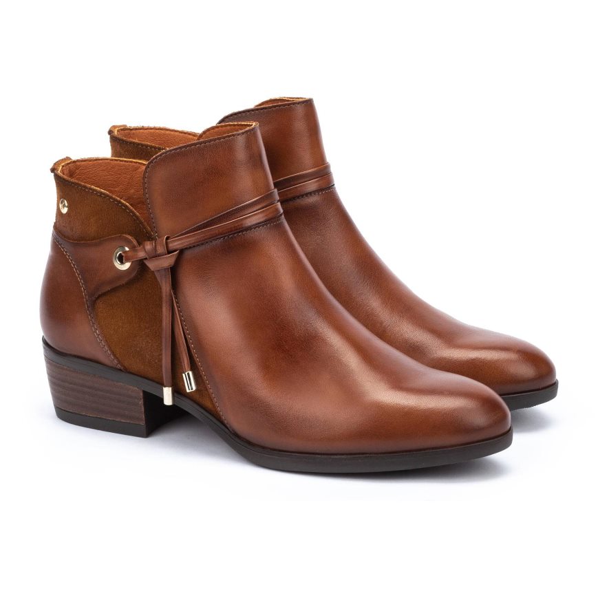 Women's Pikolinos DAROCA Ankle Boots Brown | NZ RA72159